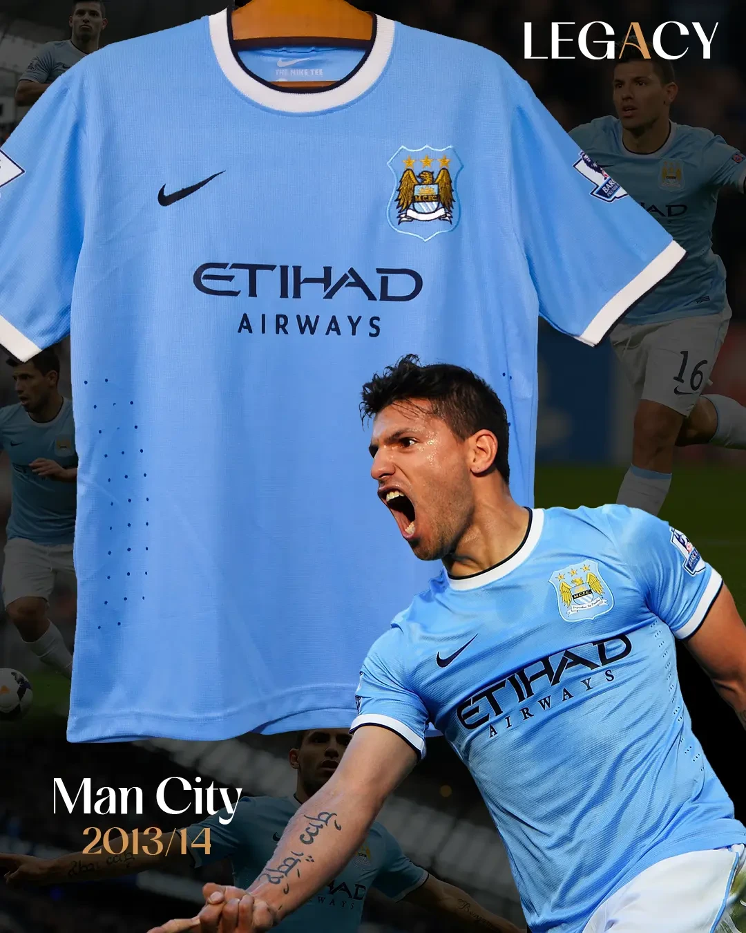  product image Man City 2013/14 Home - Aguero